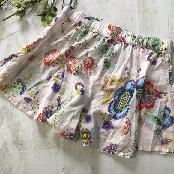Anthropologie Floral Pajama Shorts - Multicolor - Picture 2 of 7